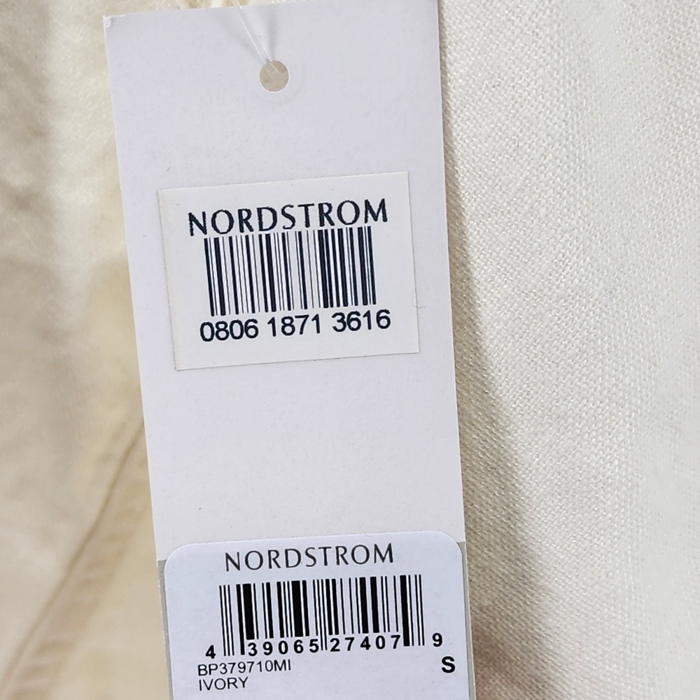 BP Women's Linen Blend Tie Front Tank Top - S - Picture 7 of 7